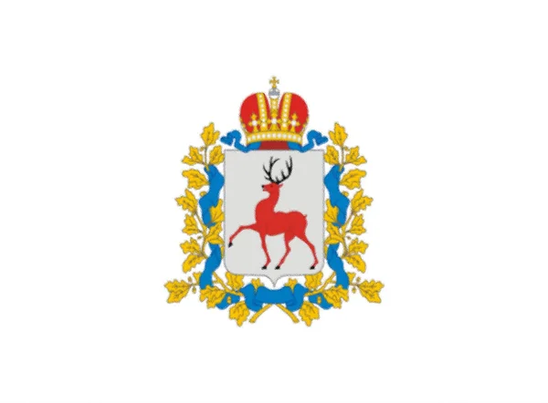 Прапор Нижнього Новгорода Росія — стокове фото