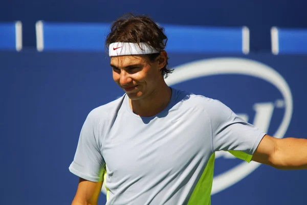 Montreal August Raphael Nadal Träningsbana Montreal Rogers Cup Den Augusti — Stockfoto