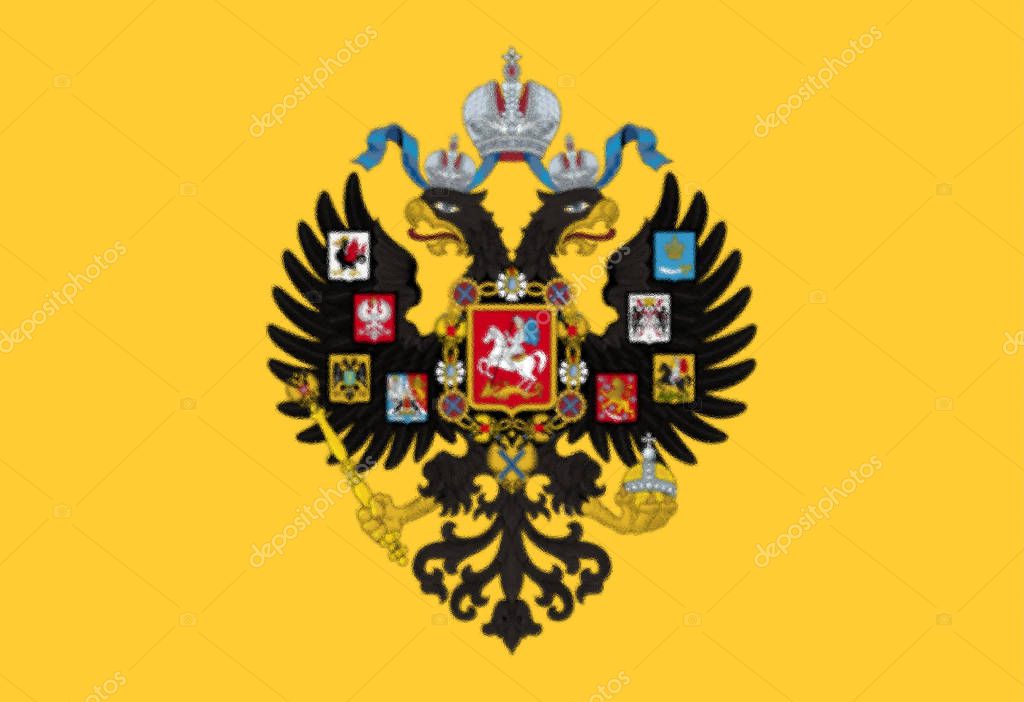 Imperial Standard of the Emperor of Russia, used from 1858 to 1917