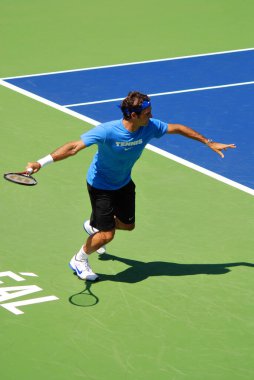 Montreal - 5 Ağustos 2011 'de Montreal, Kanada' da Raphael Nadal antrenman sahasında. Rafael 