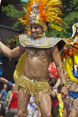 Montreal - 15 Ağustos 2009, Montreal Onur Kutlamaları Toplum Günü katılımcıları, Montreal, Quebec, Kanada. Bu etkinliğin içermesi, eğitmesi ve eğlendirmesi...
