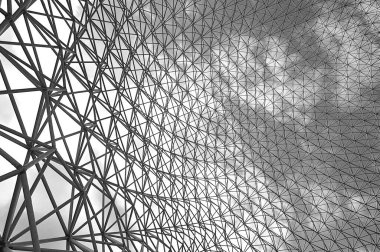 Montreal, Kanada - 02 Nisan - Biyosfer Montreal 'de çevreye adanmış bir müzedir. Parc Jean-Drapeau 'da ABD' nin eski pavyonunda 2 Nisan 2012 Montreal, Kanada