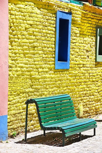 Casa Colorida Bairro Boca Bairro Capital Argentina Buenos Aires Mantém — Fotografia de Stock