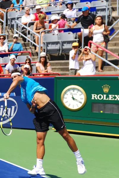 Montreal Sierpnia Raphael Nadal Boisku Treningowym Montreal Rogers Cup Sierpnia — Zdjęcie stockowe