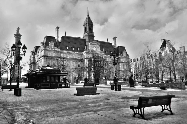 Główny Budynek Ratusza Starym Montrealu — Zdjęcie stockowe