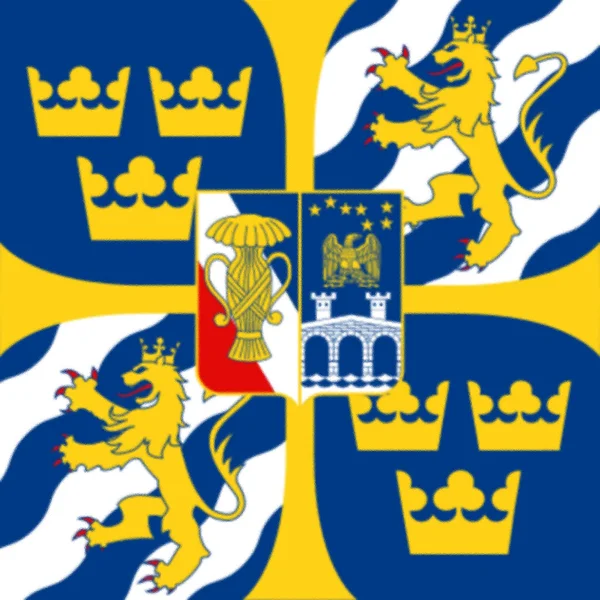 瑞典国王陛下的个人指挥标志 — 图库照片