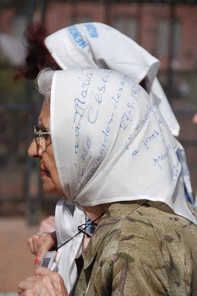 Buenos Aires Argentina Nov Een Onbekende Vrouw Marcheert Buenos Aires — Stockfoto