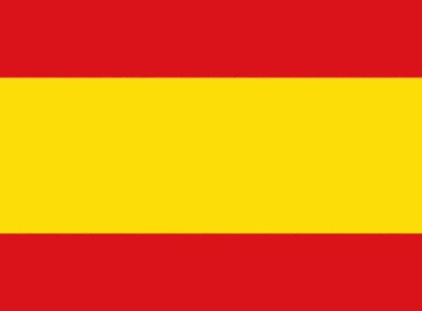 Spanyol Polgári Zászló Alternatív Színsémával Világosabb Piros Sárga — Stock Fotó