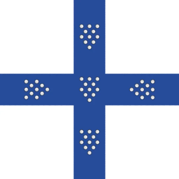 Kung Afonso Flagga 1143 Portugal — Stockfoto