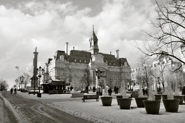 Hauptgebäude Des Rathauses Der Altstadt Von Montreal — Stockfoto