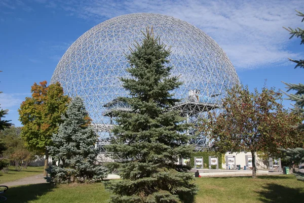 Cúpula Geodésica Llamada Biosfera Museo Montreal Dedicado Agua Medio Ambiente — Foto de Stock