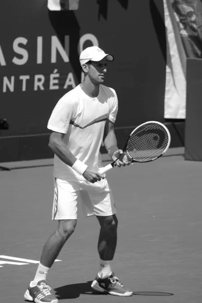 2011 Montreal Augaugust Novack Djokovic Training Court Montreal Rogers Cup — 스톡 사진