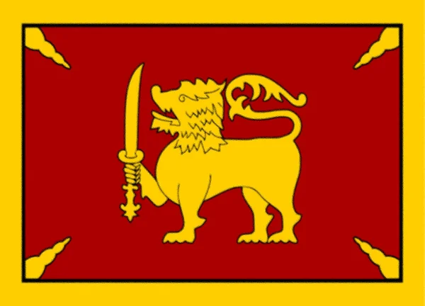 Vlajka Krále Kandy Roce 1815 — Stock fotografie