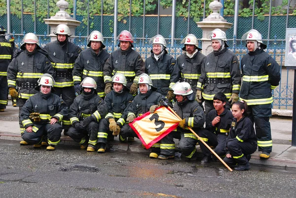 Puntas Arenas Patagonia Chile Nov Firefighters Prepare Puntas Arenas International — Stock Photo, Image