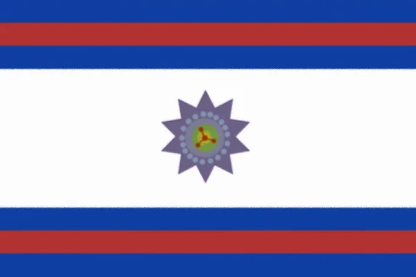 Прапор Департаменту Пайсанду Уругвай — стокове фото