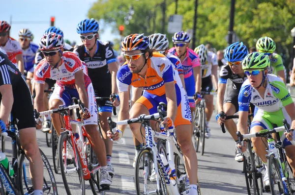 Montreal Canada September Group Cyclists Action 2011 Uci Cycling Calendar — 스톡 사진