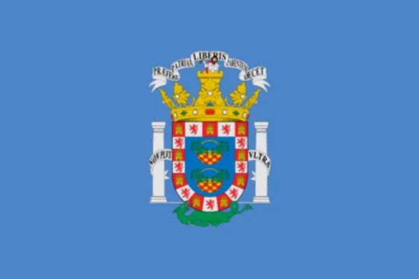 Flagga Melilla Spanien — Stockfoto