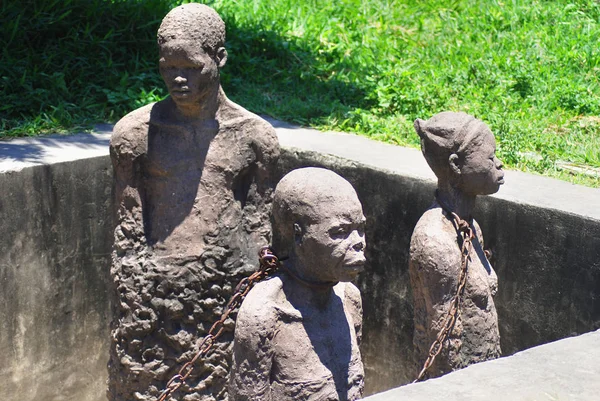 Denkmal Für Sklaven Sansibar Der Nähe Dieses Ortes Fand Viele — Stockfoto