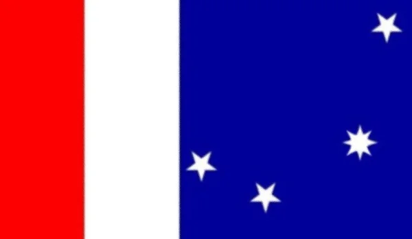 Vlajka Ostrova Joinville Antarktida — Stock fotografie