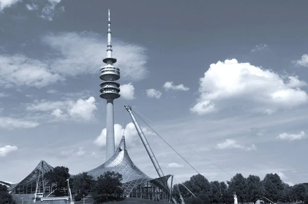 Munich Duitsland Juni Stadion Van Het Olympiapark München Duitsland Een — Stockfoto