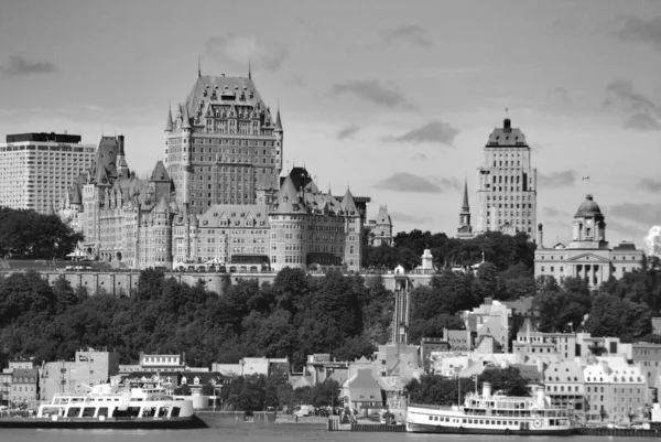 Utsikt Gamle Quebec Chateau Frontenac Quebec Canada Stedet Ble Utpekt – stockfoto