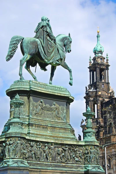 Dresden Saxony Germany Мая 2010 Король Саксонии Иоанн Konig Johann — стоковое фото