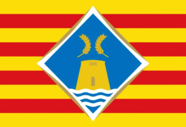 Flagga Formentera Spanien — Stockfoto