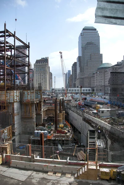 May 2009年5月15日在纽约市建设中的世界贸易中心 世界贸易中心 简称世界贸易中心 原名自由塔 — 图库照片