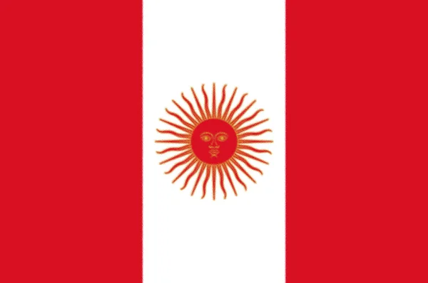Tercera Bandera Del Perú 1822 1825 — Foto de Stock