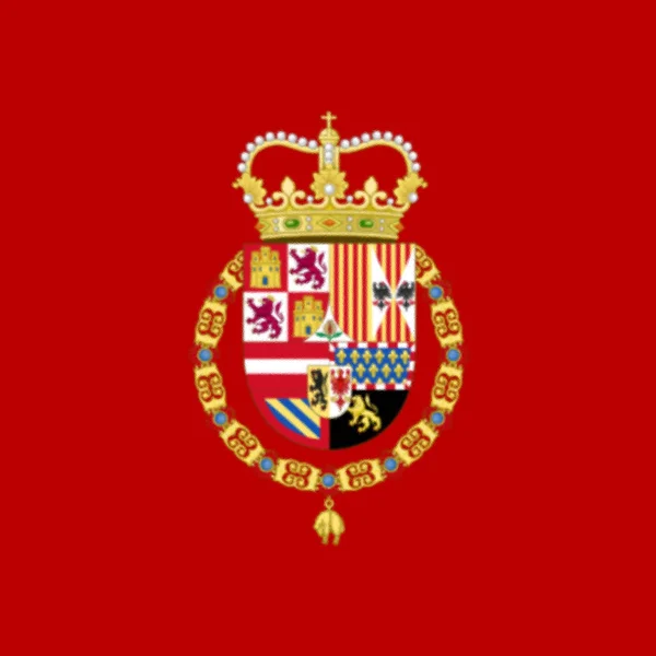 Стандарт Испанского Монарха Австрийский Дом 1556 1580 1668 1700 — стоковое фото