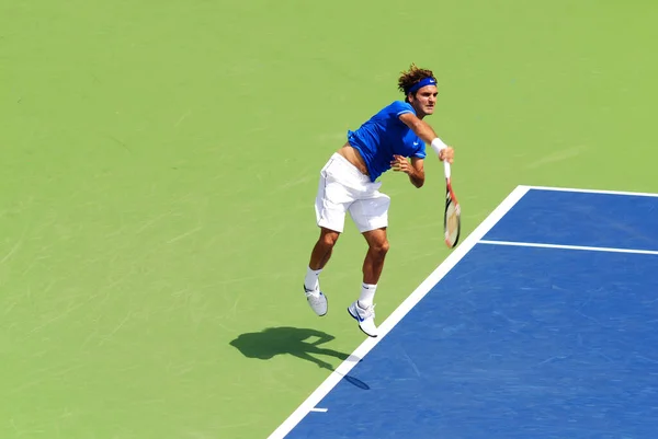 Montreal Agosto Roger Federer Cancha Montreal Rogers Cup Agosto 2011 — Foto de Stock