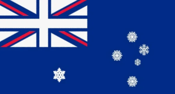 赫德和麦克唐纳群岛旗帜 — 图库照片