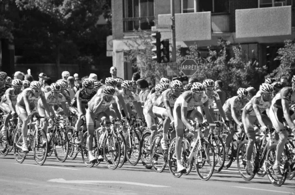 Montreal Canada September Uidentifisert Gruppe Syklister Bruk 2011 Uci Sykkelkalender – stockfoto