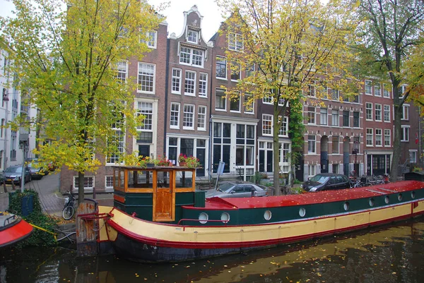 Amsterdam Listopad Kanał Amsterdamie Listopada 2011 Amsterdam Został Nazwany Wenecją — Zdjęcie stockowe