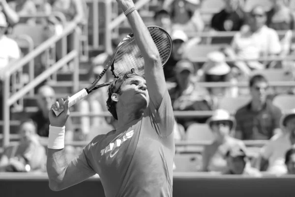 Montreal Agosto Raphael Nadal Sul Campo Allenamento Alla Montreal Rogers — Foto Stock