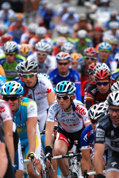 Montréal Canada Septembre Groupe Cyclistes Action Grand Prix Cycliste Montral — Photo