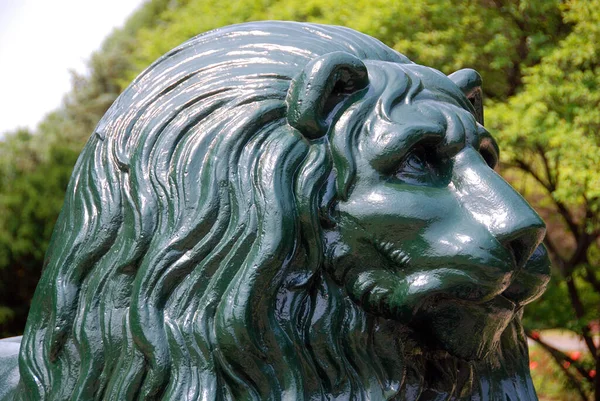 Escultura León Parque Verde — Foto de Stock