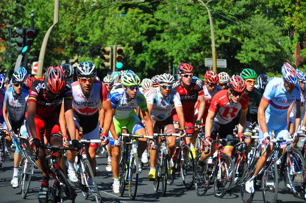 Montreal Canada Setembro Grupo Ciclistas Ação Calendário Ciclismo Uci 2011 — Fotografia de Stock