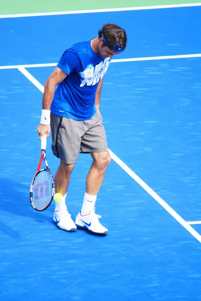 Montreal Agosto Roger Federer Cancha Montreal Rogers Cup Agosto 2011 —  Fotos de Stock