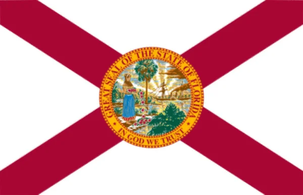 Прапор Штату Флорида Сша — стокове фото