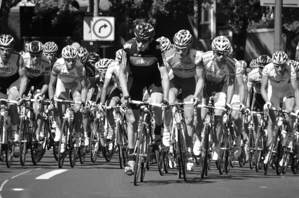 Монреаль Канада Сентября Неизвестная Группа Велосипедистов Действии 2011 Году Календарь — стоковое фото