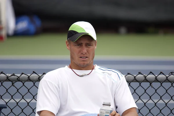 Montreal Agosto Lleyton Hewitt Cancha Entrenamiento Montreal Rogers Cup Agosto —  Fotos de Stock