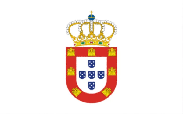 Vlajka Krále Petra 1667 Portugalsko — Stock fotografie