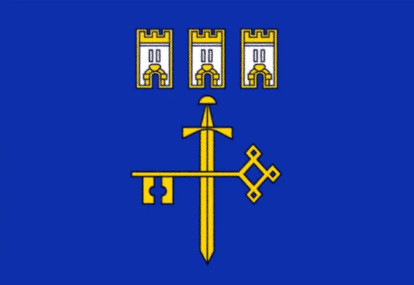 Zászló Ternopil Oblast Ukrajna — Stock Fotó