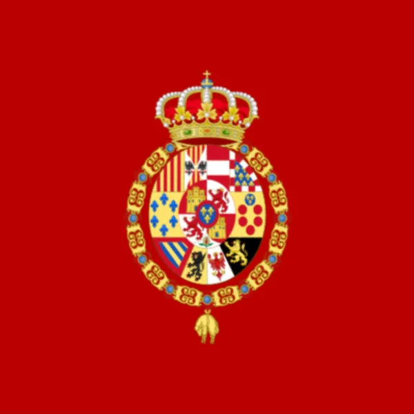 Стандарт Испанского Монарха Дом Бурбонов 1761 1833 — стоковое фото