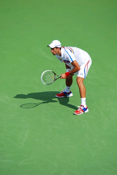 Montreal Agosto Novak Djokovic Sul Campo Della Montréal Rogers Cup — Foto Stock