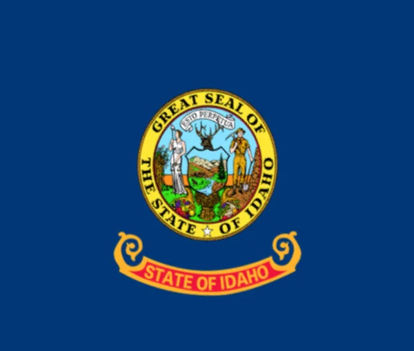 Flag Idaho State Usa — Stock Photo, Image