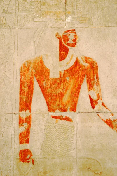 Ієрогліфічне Різьблення Живопис Стінах Єгипетському Стародавньому Ступені Ранні Ієрогліфи Були — стокове фото