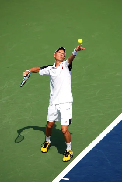 Montreal Agosto Novak Djokovic Cancha Montreal Rogers Cup Agosto 2011 — Foto de Stock