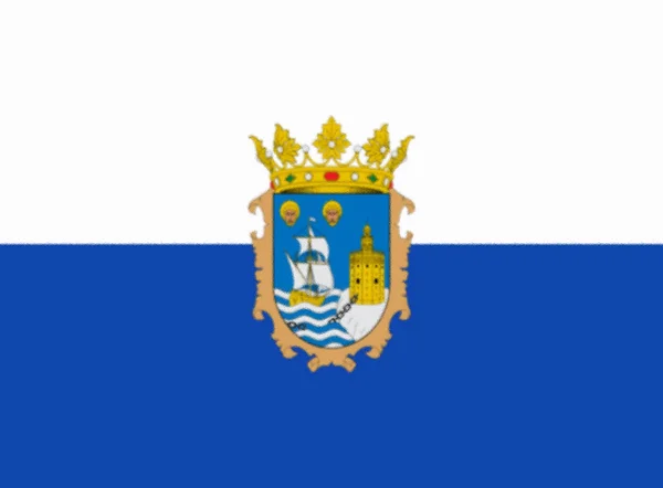 Flag Santander Spain — Stock Photo, Image